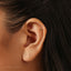 Emerald CZ Stone Stud, Butterfly End or Screw Ball End Earring, Minimalist Style, A-SS232 SS965