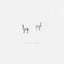 Llama Stud, Butterfly End or Screw Ball End Earring, Minimalist Style, A-SS252 SS493
