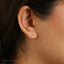 CZ Climber Stud, Butterfly End or Screw Ball End Earring, Minimalist Style, A-SS078 SS769