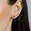 Emerald CZ Stud, Butterfly End or Screw Ball End Earring, Minimalist Style, A-SS222 SS086 SS180 SS087 SS467 SS468 SS469 SS470
