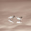 Parasaurolophus Dinosaur Stud, Butterfly End or Screw Ball End Earring, Minimalist Style, A-SS715 SS716