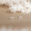 Infinity Sign Stud, Butterfly End or Screw Ball End Earring, Minimalist Style, A-SS805 SS806