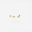 White Emerald CZ Stud, Screw Ball End Earring, Minimalist Style, A-SS205 SS206