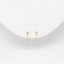 Simple Chain Helix Stud, Butterfly End or Screw Ball End Earring, Minimalist Style, A-SS865