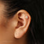 Opal Flower Stud, Butterfly End or Screw Ball End Earring, Minimalist Style, A-SS161 SS460