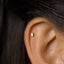 Cuboid Rectangle Bar Stud, Butterfly End or Screw Ball End Earring, Minimalist Style, A-SS010 SS752