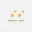 Daisy Flower Stud, Butterfly End or Screw Ball End Earring, Minimalist Style, A-SS639 SS640