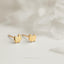 Pom Stud, Butterfly End or Screw Ball End Earring, Minimalist Style, A-SS687 SS688