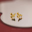 Wolf Stud, Butterfly End or Screw Ball End Earring, Minimalist Style, A-SS703 SS704