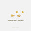 Flying Pig Stud, Butterfly End or Screw Ball End Earring, Minimalist Style, A-SS839 SS840
