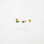 Emerald White CZ Stud, Screw Ball End Earring, Minimalist Style, A-SS205 SS206