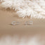 Safety Pin Stud, Butterfly End or Screw Ball End Earring, Minimalist Style, A-SS803 SS804