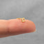 Open Square Stud, Butterfly End or Screw Ball End Earring, Minimalist Style, A-SS330 SS750