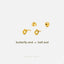 Police Badge Stud, Butterfly End or Screw Ball End Earring, Minimalist Style, A-SS695 SS696