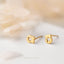 Police Badge Stud, Butterfly End or Screw Ball End Earring, Minimalist Style, A-SS695 SS696