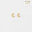 Moon Stud, Butterfly End or Screw Ball End Earring, Minimalist Style, A-SS134 SS859