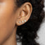 White Stone Flower Stud, Earring, Minimalist Style, A-SS039 SS040 SS321