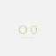 Large Open Circle Stud, Earring, Minimalist Style, A-SS237