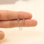 Double Piercing Chain Stud, Earring, Minimalist Style, A-SS1333