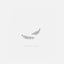 7 Stone Climber Stud, Earring, Minimalist Style, A-SS449 NOBKG