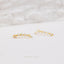 7 Stone Climber Stud, Earring, Minimalist Style, A-SS449 NOBKG