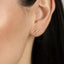 Leaf Gemstone Stud, Earring, Minimalist Style, A-SS190 SS313 SS314 SS315 SS316