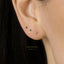 Gemstone Stud, Earring, Minimalist Style, A-SS231, SS232, SS233