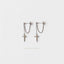 Cross Dangle Chain Stud, Earring, Minimalist Style, A-SS150