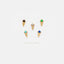 Gemstone Spike Stud, Earring, Minimalist Style, A-SS146 SS261 SS262 SS263 SS264