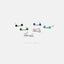 Gem Dangle Stud, Earring, Minimalist Style, A-SS209 SS210 SS288 SS289 SS290 SS291