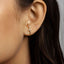 Lobe Cuff Stone Stud, Earring, Minimalist Style, A-SS194
