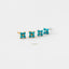 Turquoise Clover Flower Stud, Earring, Minimalist Style, A-SS080