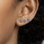 Sapphire Stone Flower Stud, Earring, Minimalist Style, A-SS244 SS246 SS324