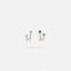 Double Lined Stone Stud, Earring, Minimalist Style, A-SS258 SS306