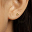 3 Beads Stud, Earring, Minimalist Style, A-SS081