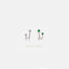 Double Lined Stones Stud, Earring, Minimalist Style, A-SS258 SS306