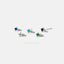 Gemstone Spike Stud, Earring, Minimalist Style, A-SS146 SS261 SS262 SS263 SS264