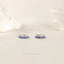 Simple Sapphire Stone Hoop, Huggies Earring, Minimalist Style, A-SH376 SH377 SH378 SH379 SH380
