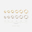 Simple Beaded Hoop, Huggies Earring, Minimalist Style, A-SH535 SH53 SH537 SH538 SH539 SH540