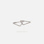 Ultra Light Triangle Hoop, Huggies Earring, Minimalist Style, A-SH441