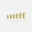 Simple Emerald Gemstone Hoop, Huggies Earring, Minimalist Style, A-SH170 SH171 SH172 SH173 SH174 SH175