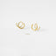 Double Hoop, Huggies Earring, Minimalist Style, A-SH120