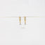 Gemstone Drop Hoop, Huggies Earring, Minimalist Style, A-SH067 SH338 SH339 SH340 SH341