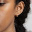 Thick Hoop, Huggies Earring, Minimalist Style, A-SH020