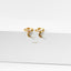 Moon Drop Hoop, Huggies Earring, Minimalist Style, A-SH145