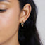 Simple Round Hoop, Huggies Earring, Minimalist Style, A-SH009