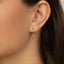 Lightning Drop Hoop, Huggies Earring, Minimalist Style, A-SH645