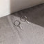 Lightning Drop Hoop, Huggies Earring, Minimalist Style, A-SH645