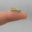 Turquoise Gemstone Hoop, Huggies Earring, Minimalist Style, A-SH126 SH127 SH128 SH129 SH130 SH131