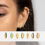 Gemstonestone Cartilage Hoop, Helix Earring, Minimalist Style, A-SH046 SH344 SH052 SH366 SH153 SH132 SH160